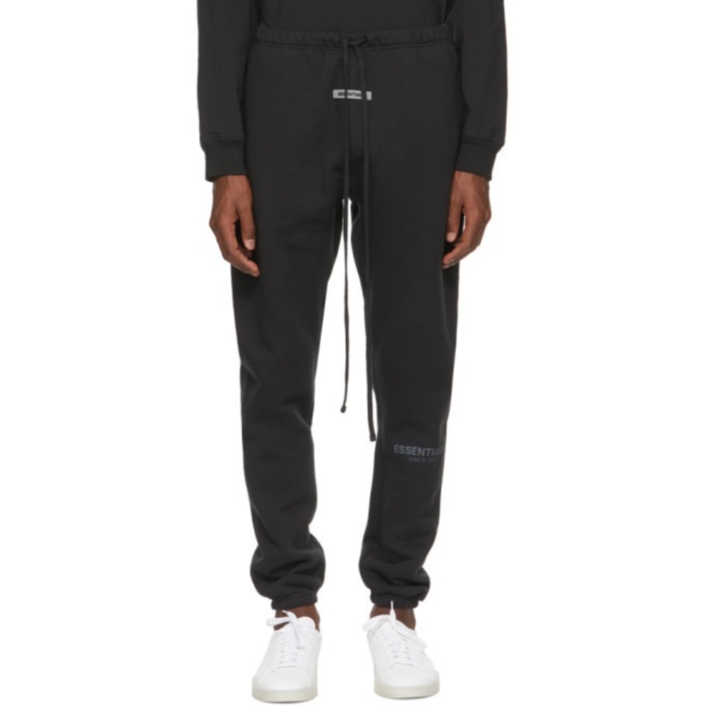 ESSENTIALS Black Fleece Lounge Pants